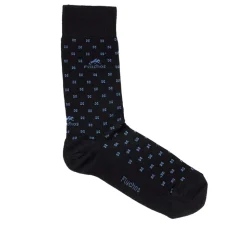 Fluchos CA0009 Calcetines Largos Azules y Cuadros New