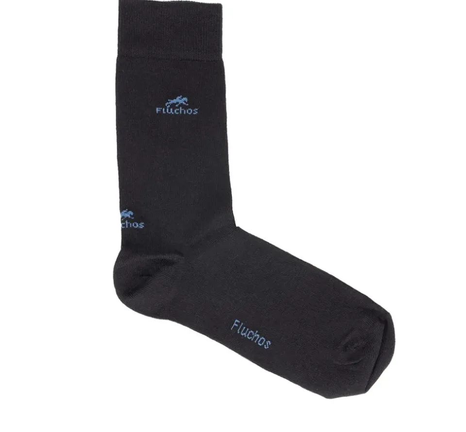 Fluchos CA0009 Calcetines Largos Azules y Cuadros New