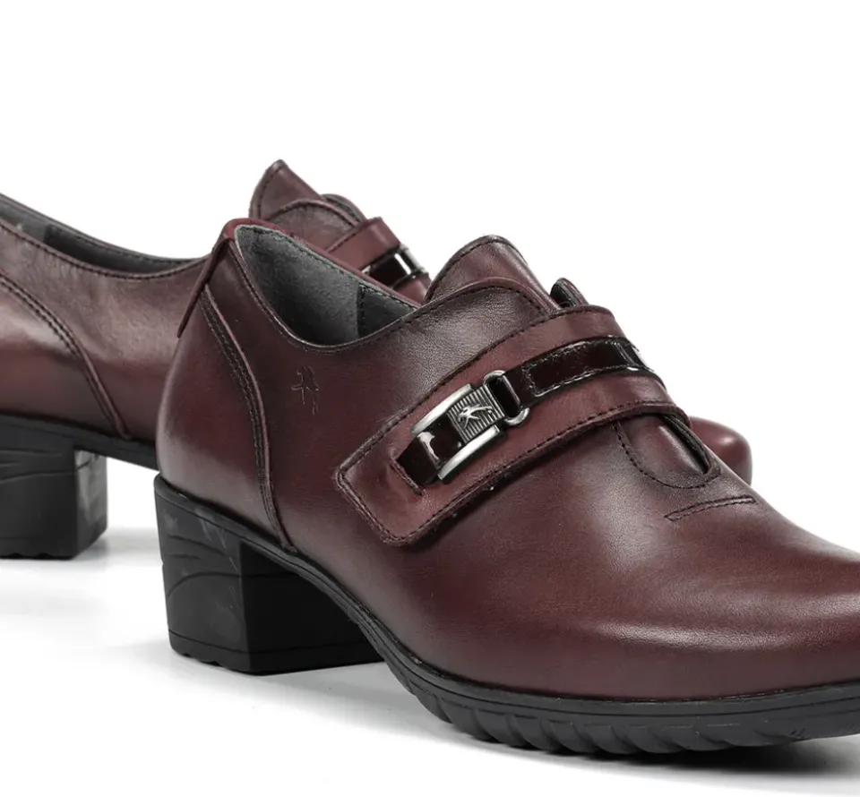 Fluchos CHARIS F0587 ZapatodeTacón Burdeos Fashion