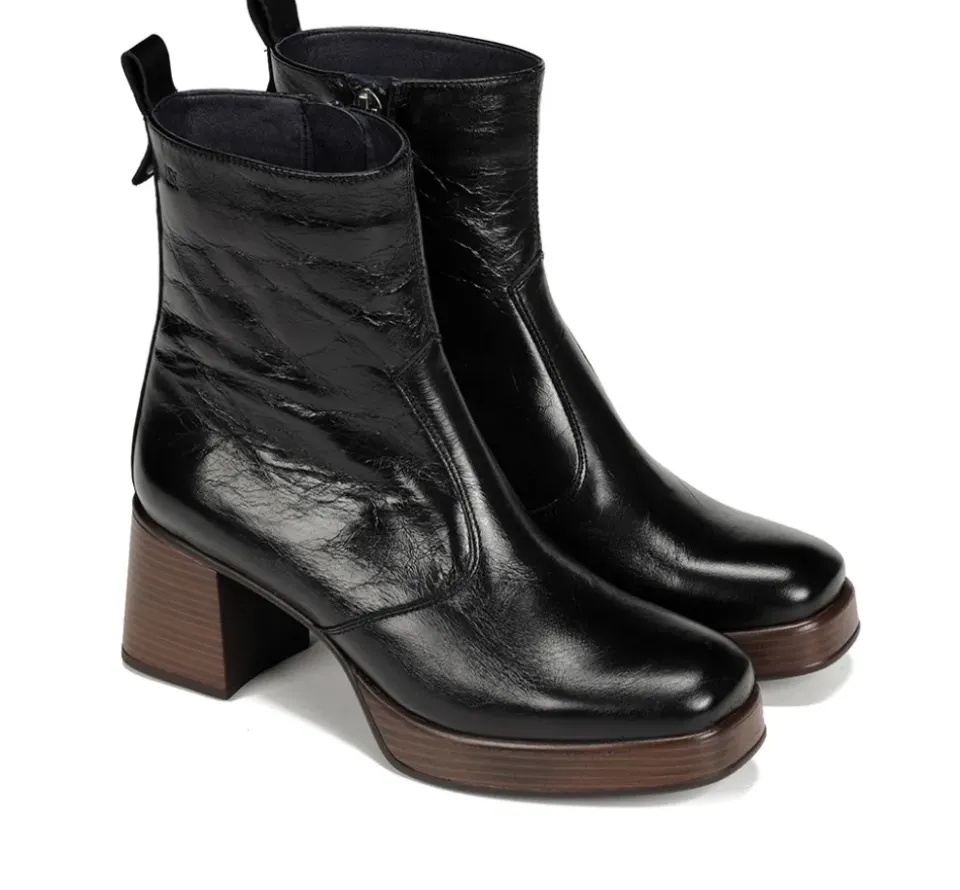 Fluchos CRISTEL D9157 Botín Negro Fashion