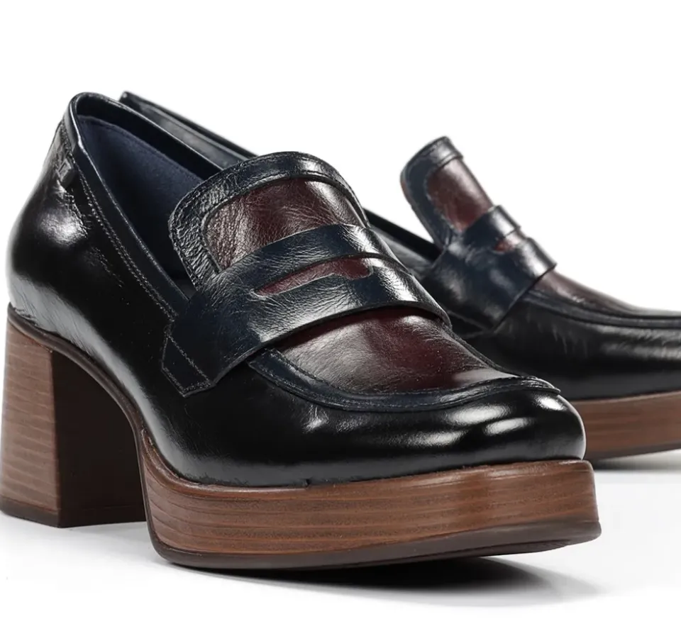 Fluchos CRISTEL D9334 Mocasín Negro Outlet