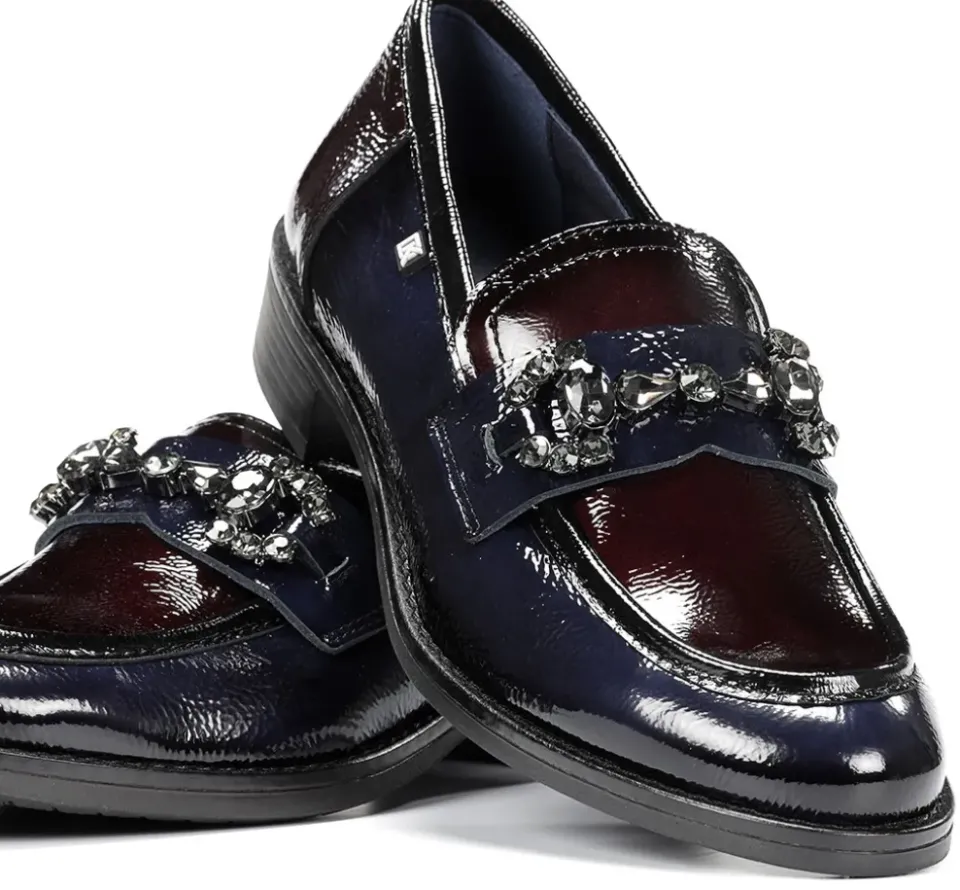 Fluchos HARVARD D9118 Mocasín Azul Discount