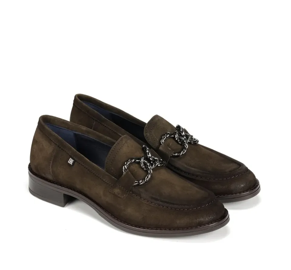 Fluchos HARVARD D9117 Mocasín Verde Sale
