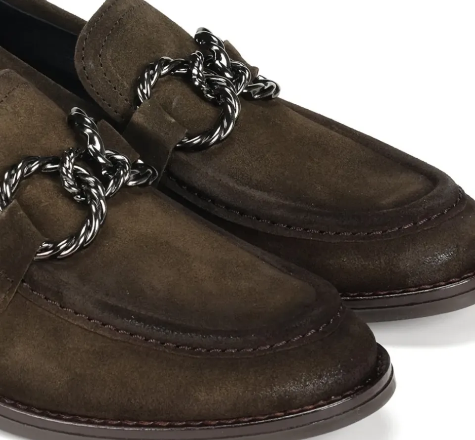 Fluchos HARVARD D9117 Mocasín Verde Sale
