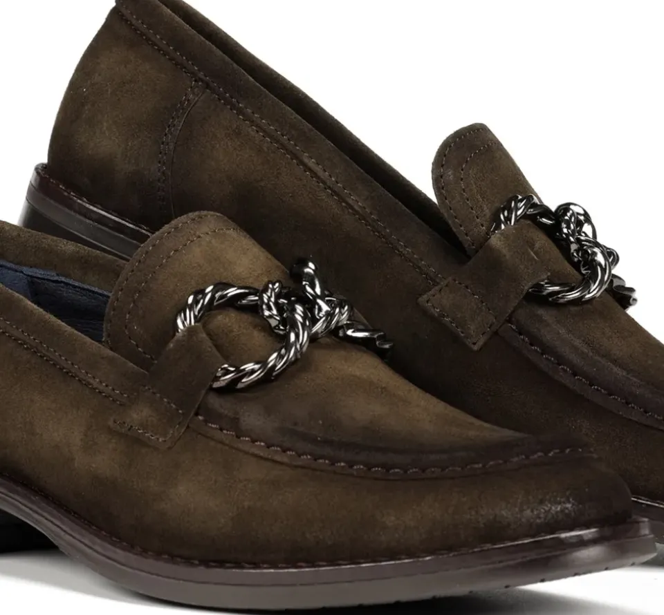 Fluchos HARVARD D9117 Mocasín Verde Sale