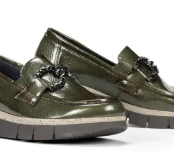 Fluchos INDIA D9325 Mocasín Verde Clearance