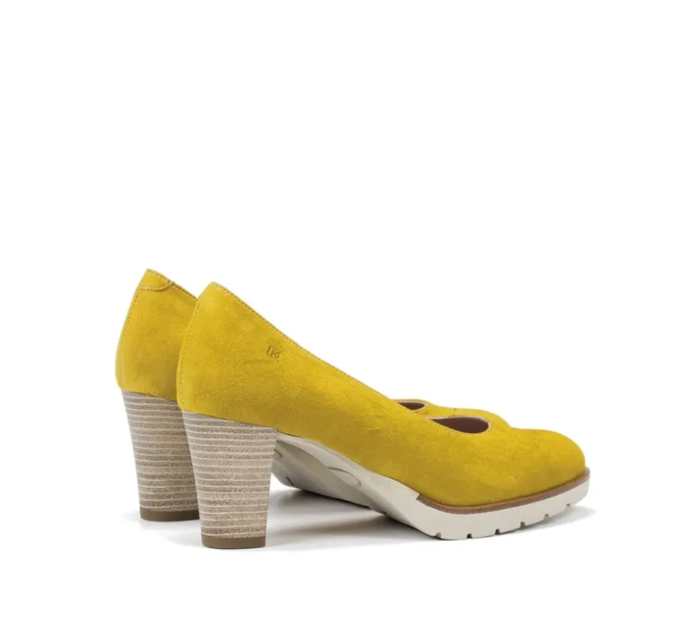 Fluchos OPIUM D8131 ZapatodeTacón Amarillo Fashion