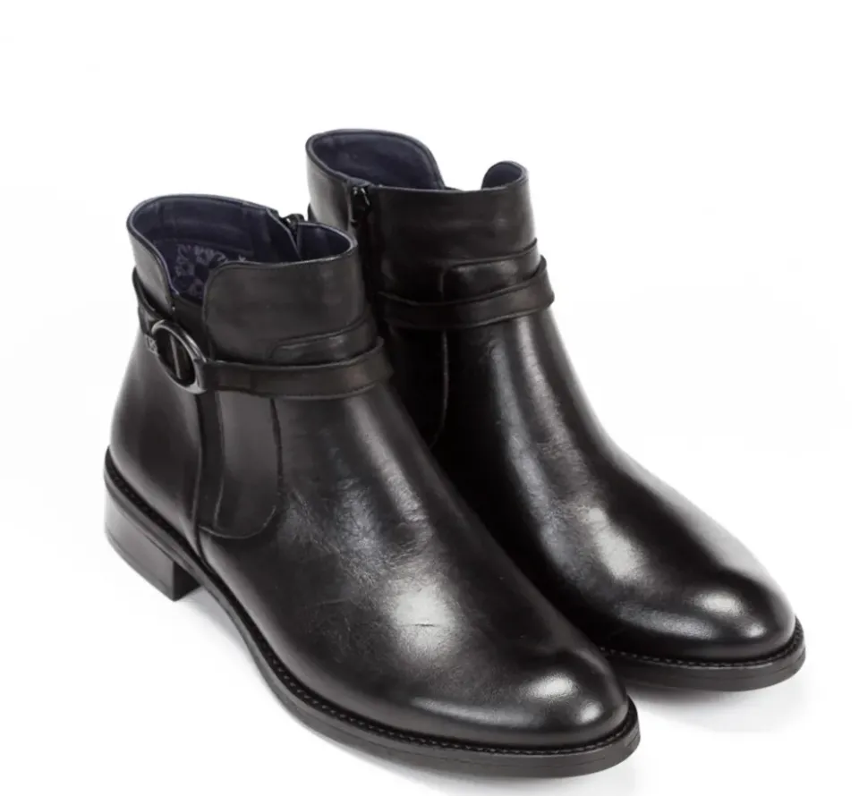 Fluchos TIERRA D8003 Botín Negro Fashion