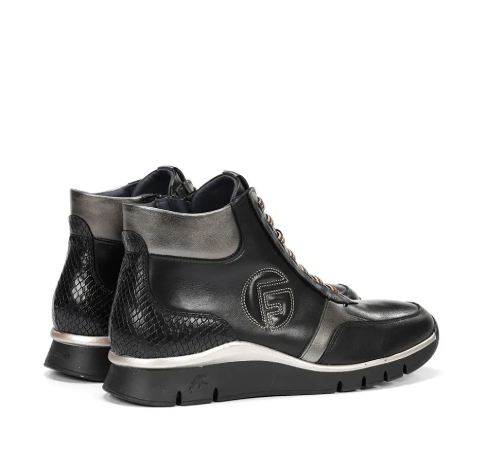 Fluchos UNION F2077 Botín Negro Clearance